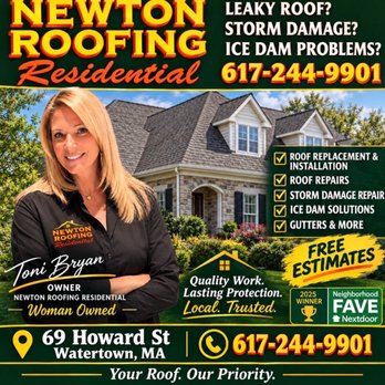 Newton Roofing Residential - Looking for the original Newton Roofing Company? Newton Roofing Residential is a proud, woman-owned business. Give us a call 617-244-9901 - Roofing Near Me - Watertown, Massachusetts Newton Roofing Residential - Looking for the original Newton Roofing Company? Newton Roofing Residential is a proud, woman-owned business. Give us a call 617-244-9901 - Roofing Near Me - Watertown, Massachusetts