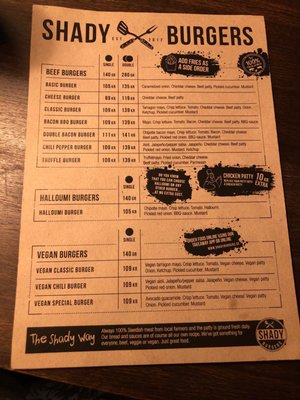 Menu photo 1 Shady Burgers Sölvesborg, K