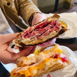 Grilled Reuben - our most popular sandwich Turkey Cheddar Panini Grilled Reuben - our most popular sandwich Turkey Cheddar Panini