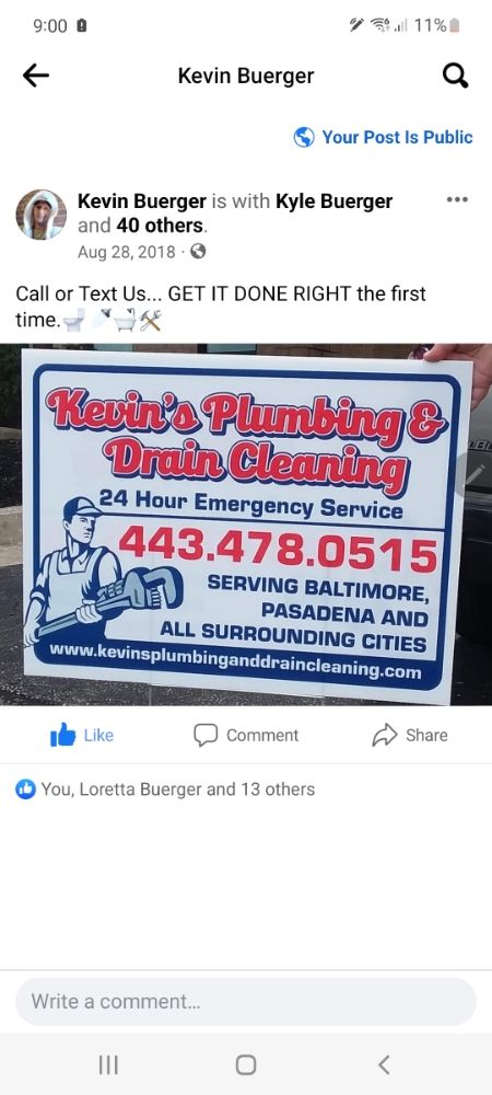 Slide of Drain Masters Drain Cleaning