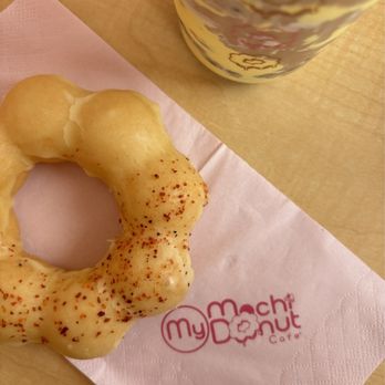 The Mochi Donut Cafe & Bakery - Mango Glaze with Tajin and Creme Brûlée Boba Tea - Cafes Near Me - Plainville, Connecticut The Mochi Donut Cafe & Bakery - Mango Glaze with Tajin and Creme Brûlée Boba Tea - Cafes Near Me - Plainville, Connecticut