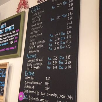 Melk - Coffee and drink menu - Coffee & Tea Near Me - Montreal, Quebec