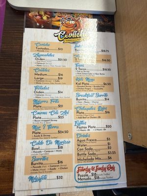 Menu photo 1 Ceviiche Ventura, CA