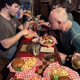 Burgers and fries