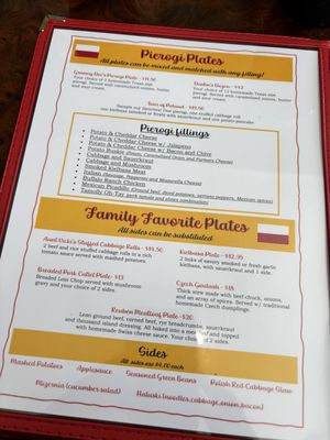 Menu photo 2 Granny Dee's Pierogi Ennis, TX