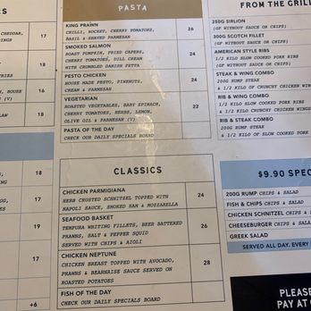 Plantation Hotel - Menu - Hotels Near Me - Coffs Harbour, NSW