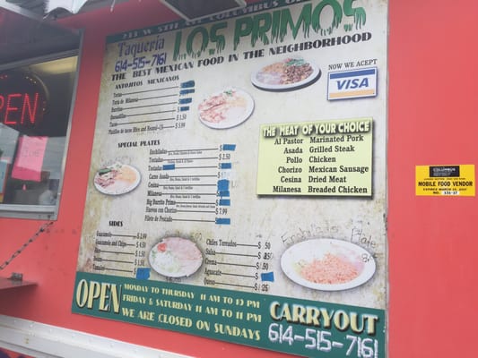 Menu photo 3 Taqueria Los Primos Columbus, OH Menu photo 3 Taqueria Los Primos Columbus, OH