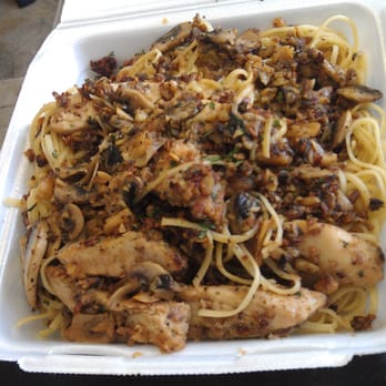 Win-Spuntino - Chicken Anchovy Olio (we asked for added mushrooms) - Italian Near Me - Honolulu, Hawaii