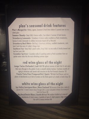 Menu photo 8 Plae Bistro Green Bay, WI