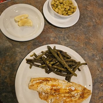 The Family Table - Oiled up and no longer nutrition filled green beans, "haddock" that looked and suspiciously tasted like talpia or flounder. - Seafood Near Me - Saint Thomas, Pennsylvania