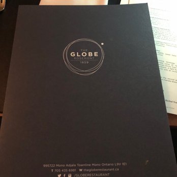 The Globe Restaurant - Canadian (New) Near Me - Mono, Ontario