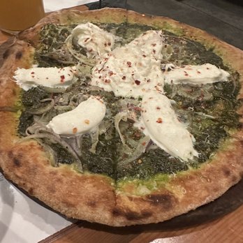 Trailbend Taproom - spinach pizza - Pizza Near Me - Seattle, Washington Trailbend Taproom - spinach pizza - Pizza Near Me - Seattle, Washington