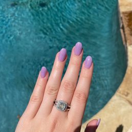 Dip manicure with tips Dip manicure with tips