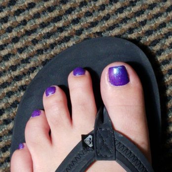 Happy Nails And Spa - Oilslick color pearling by Tina - Nail Salons Near Me - Huntington Beach, California