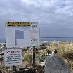 Moran Beach County Park - Private land notification