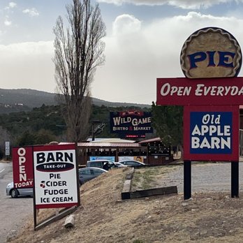 Old Apple Barn - The signage from the main Highway - Bakeries Near Me - High Rolls, New Mexico