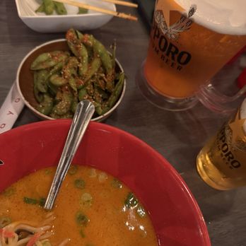 Umaya Ramen - Umaya Ramen & Edamame with Sapporo beer pitcher - Ramen Near Me - Cerritos, California Umaya Ramen - Umaya Ramen & Edamame with Sapporo beer pitcher - Ramen Near Me - Cerritos, California