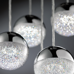 Dhillon Lighting - LED Chrome Multi Pendants