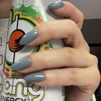 Luxy Nail Spa - It's blurry but you can tell she did GREAT - Nail Salons Near Me - Walnut Creek, California
