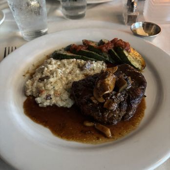 Signature Grill - Grilled 8 oz Beef Tenderloin Risotto zucchini - Seafood Near Me - Edmond, Oklahoma Signature Grill - Grilled 8 oz Beef Tenderloin Risotto zucchini - Seafood Near Me - Edmond, Oklahoma