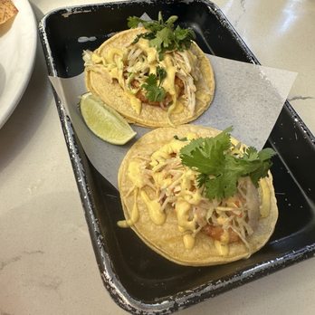 Willi's Seafood & Raw Bar - Blackened Shrimp Tacos, Carrot Slaw, Habanero Aioli - Seafood Near Me - Healdsburg, California