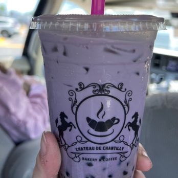 Chateau De Chantilly Cafe - Taro milk bubble tea - Bakeries Near Me - Chantilly, Virginia