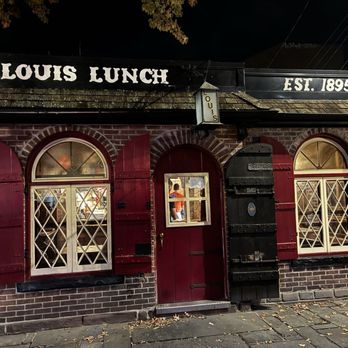Louis' Lunch - This place is small but has a great burger. - Burgers Near Me - New Haven, Connecticut Louis' Lunch - This place is small but has a great burger. - Burgers Near Me - New Haven, Connecticut