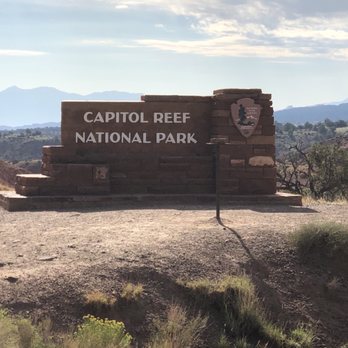 Capitol Reef National Park - Sign - Parks Near Me - Fruita, Utah
