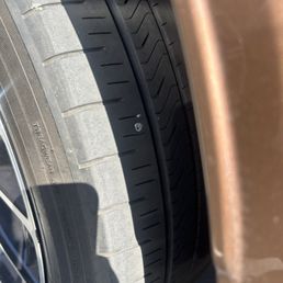 Screw in tire is extremely small and very fixable as any good tire mechanic can see
