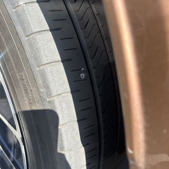 America's Tire - Screw in tire is extremely small and very fixable as any good tire mechanic can see - Tires Near Me - Dublin, California