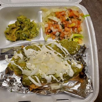 Serg's Mexican Kitchen - Taquito plate. Sooooo good!!! Got a side of their guacamole as well - Food Trucks Near Me - Honolulu, Hawaii