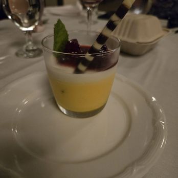Son'z Steakhouse - Fruity dessert with chocolate straw - Steakhouses Near Me - Lahaina, Hawaii