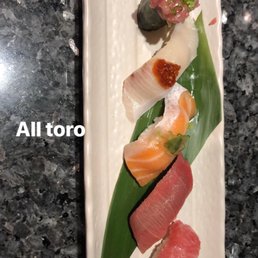Toro Sampler!! Was so Delicious and very reasonable price! $18!! 5pcs of toros