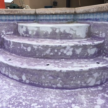 R & R Pool Care - Purple pool before acid wash - Pool Cleaners Near Me R & R Pool Care - Purple pool before acid wash - Pool Cleaners Near Me