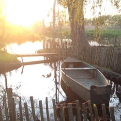 La Mare aux Oiseaux - Restaurant - Coucher de soleil sur le parc