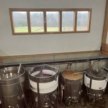 Ertel Cellars Winery - Wine fermentation, vineyards can be seen out window - Wineries Near Me - Batesville, Indiana Ertel Cellars Winery - Wine fermentation, vineyards can be seen out window - Wineries Near Me - Batesville, Indiana
