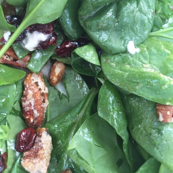 Sal's Ballyhoo's - Spinach pecan goat cheese cranberry salad - Seafood Near Me - Key Largo, Florida Sal's Ballyhoo's - Spinach pecan goat cheese cranberry salad - Seafood Near Me - Key Largo, Florida