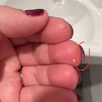 Celine Nail Spa - Wax under nails. Sloppy work. - Nail Salons Near Me - San Jose, California