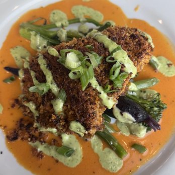 Marina Cafe - Pan seared Andouille crusted Louisiana redfish - Seafood Near Me - Destin, Florida