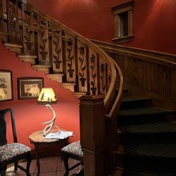 The Blue Boar Inn & Restaurant - Front inside Stairway leading upstairs to some of the suites