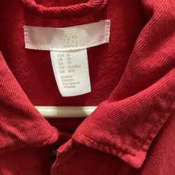 H&M - 03/26/25 My Red H&M Denim Jacket is my favorite.