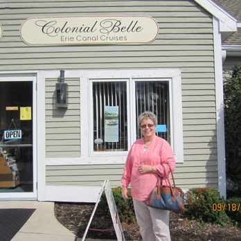 Colonial Belle - My friend Deb and I getting tickets. - Boating Near Me - Fairport, New York