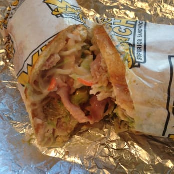 Which Wich - BBQ pork sandwich with coleslaw, avocados, American cheese, spicy mayo, and caramelized onions - Sandwiches Near Me - San Diego, California Which Wich - BBQ pork sandwich with coleslaw, avocados, American cheese, spicy mayo, and caramelized onions - Sandwiches Near Me - San Diego, California