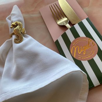 Nigel's Waterfront Restaurant - Table Napkin - Bars Near Me - Long Beach, California