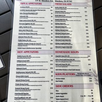 The Diplomat Junior - Menu - Mediterranean Near Me - Glendora, California