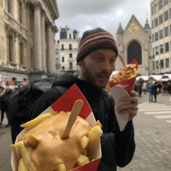 Frit Flagey - Frites with Andalouse sauce - Ixelles, BRU
