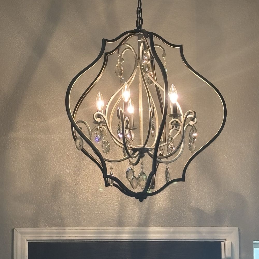 Chandelier install! Chandelier install!