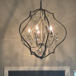 Chandelier install! Chandelier install!
