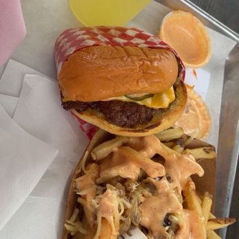 Prescott Market - Oklahoma burger combo - Food Court Near Me - Oakland, California Prescott Market - Oklahoma burger combo - Food Court Near Me - Oakland, California