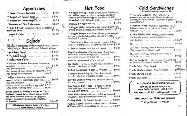 Menu photo 4 Malia's Cafe Ocean City, MD